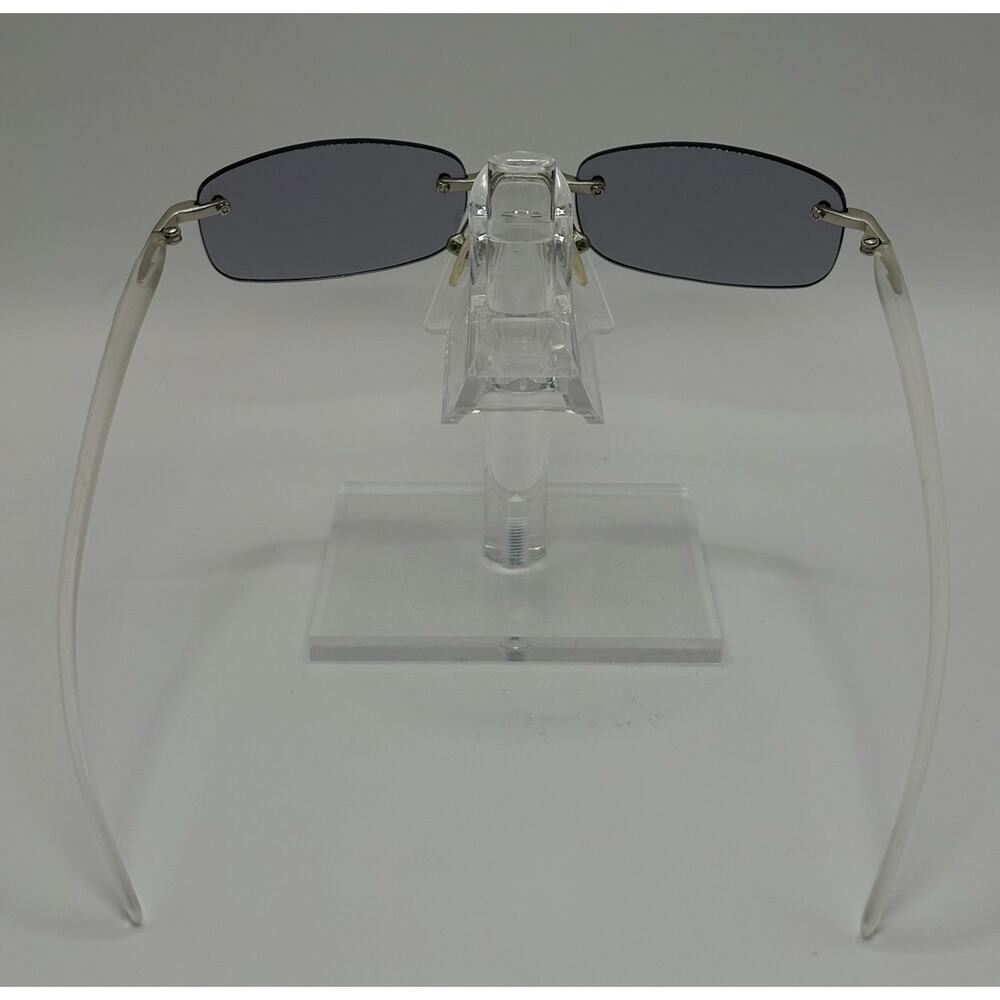 Roberto Verino Rimless Rectangular Sunglasses Gra… - image 7
